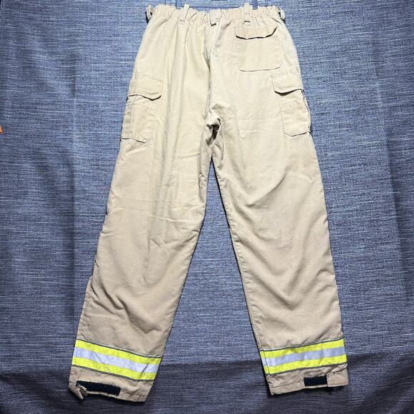 Globelife Pants Men's Size L Yellow Firefighter Tech Rescue Pant Vintage RARE - Picture 12 of 16